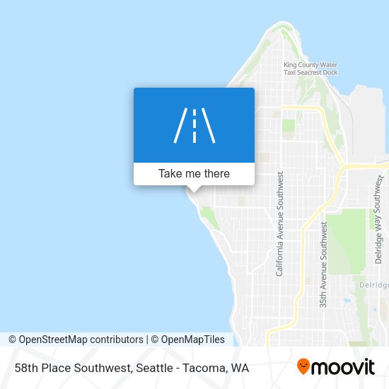 Mapa de 58th Place Southwest