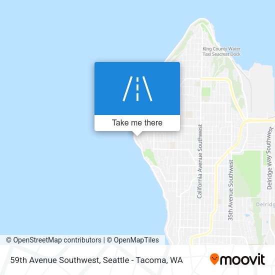 Mapa de 59th Avenue Southwest