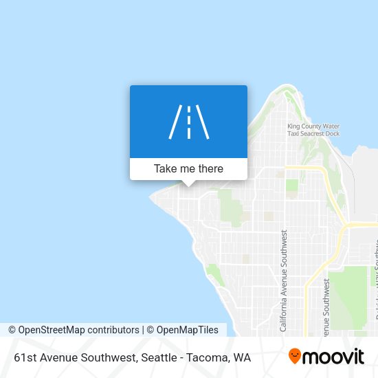 61st Avenue Southwest map