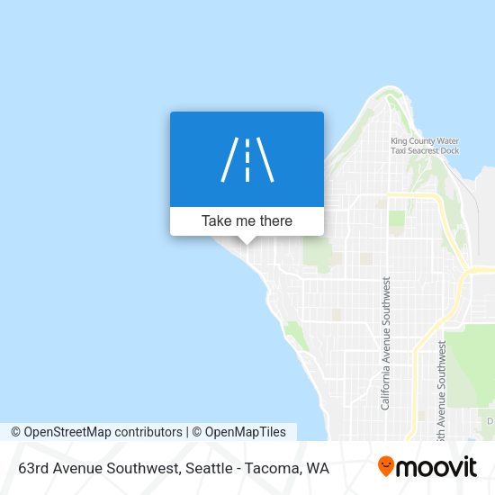 63rd Avenue Southwest map