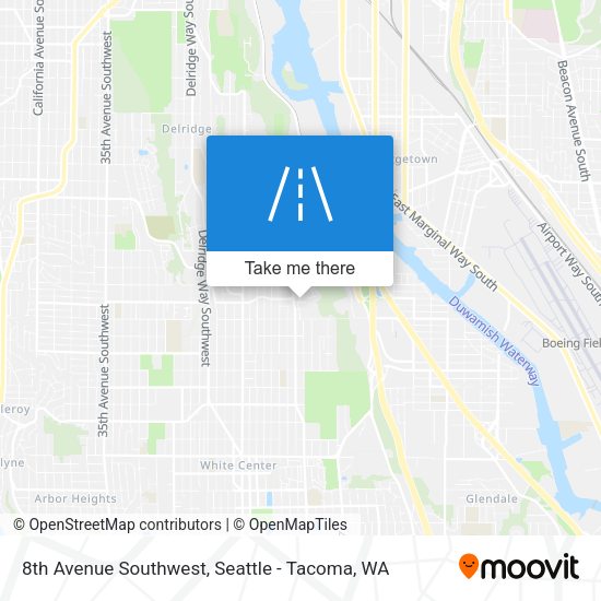 Mapa de 8th Avenue Southwest