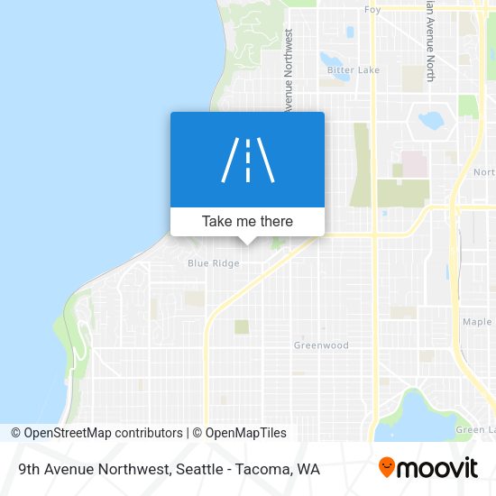 9th Avenue Northwest map