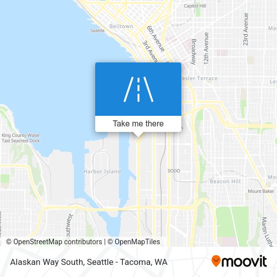 Alaskan Way South map