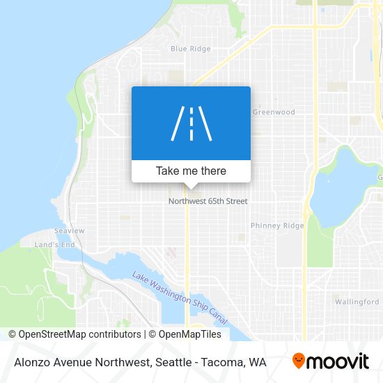 Mapa de Alonzo Avenue Northwest