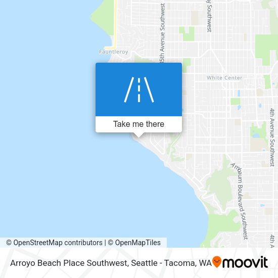Arroyo Beach Place Southwest map