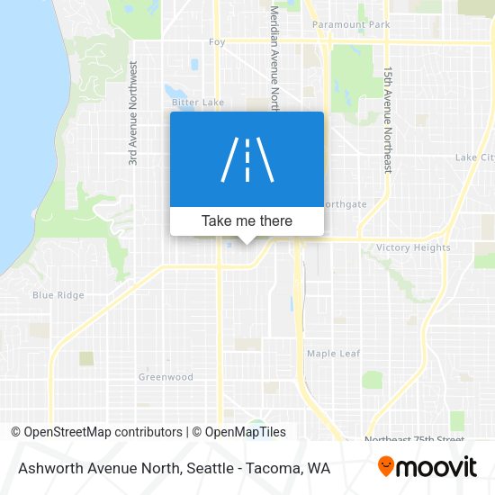 Ashworth Avenue North map