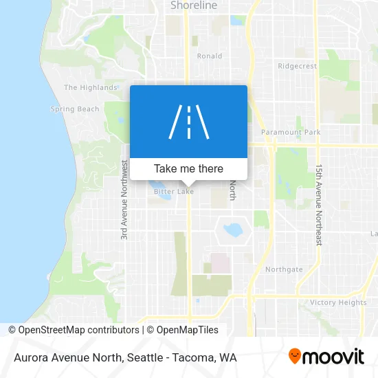 Aurora Avenue North map