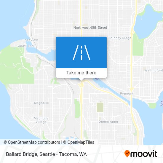 Ballard Bridge map