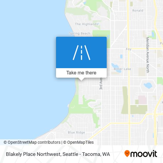 Mapa de Blakely Place Northwest