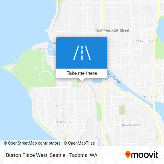 Mapa de Burton Place West