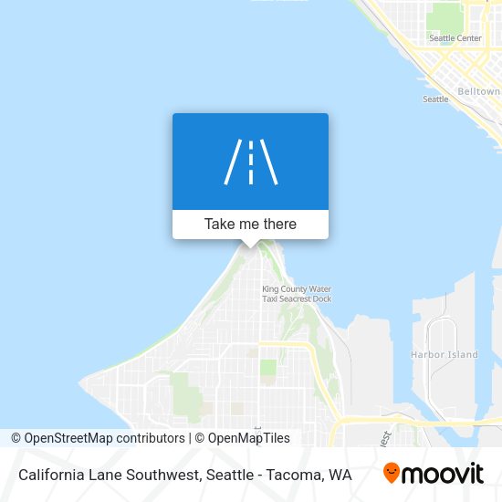Mapa de California Lane Southwest