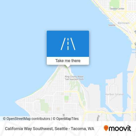 Mapa de California Way Southwest