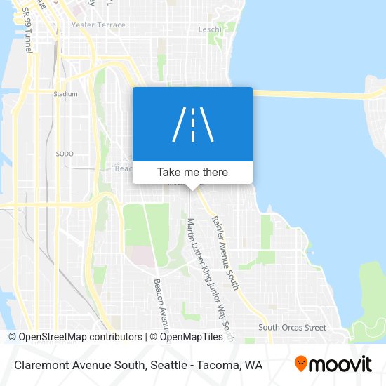 Mapa de Claremont Avenue South