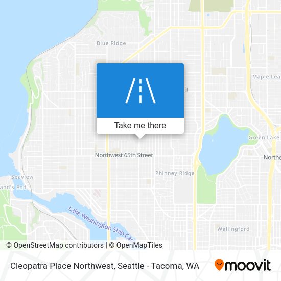 Cleopatra Place Northwest map