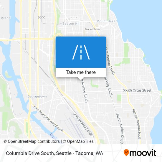 Columbia Drive South map