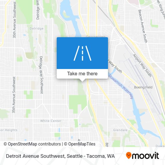 Detroit Avenue Southwest map