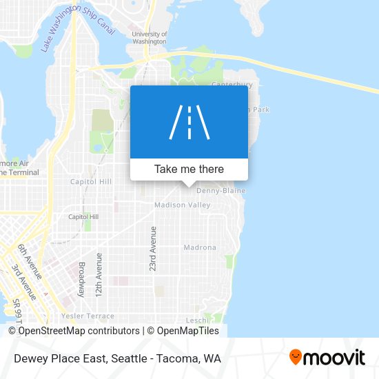 Dewey Place East map