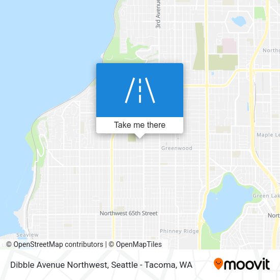 Dibble Avenue Northwest map