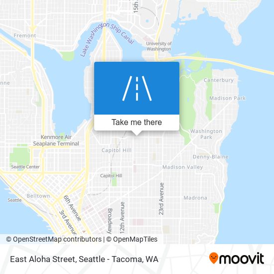 East Aloha Street map