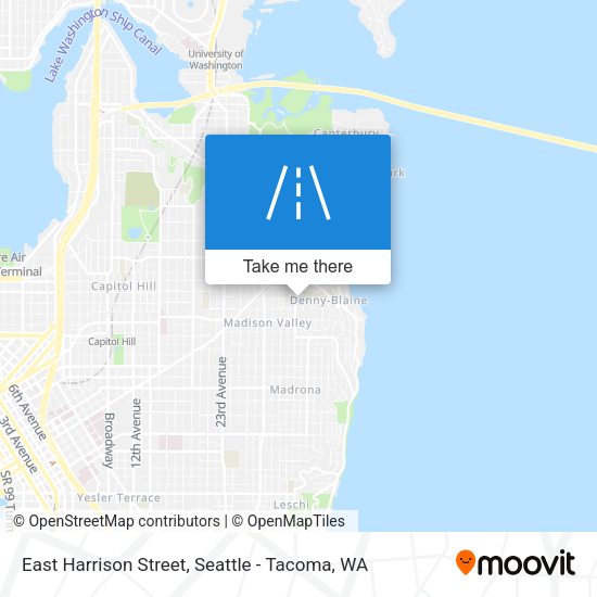 East Harrison Street map