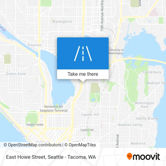 East Howe Street map
