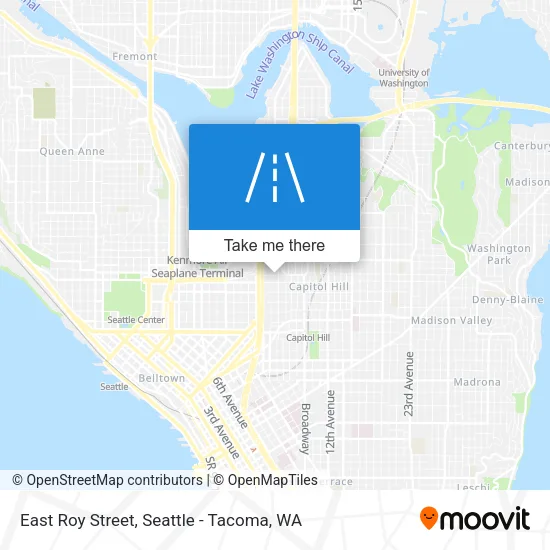 East Roy Street map