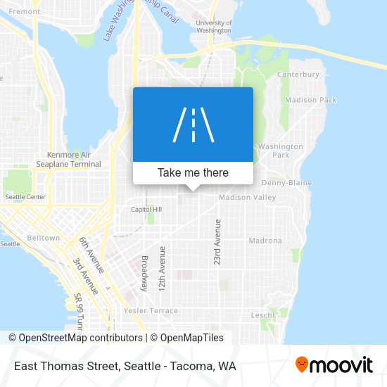 East Thomas Street map