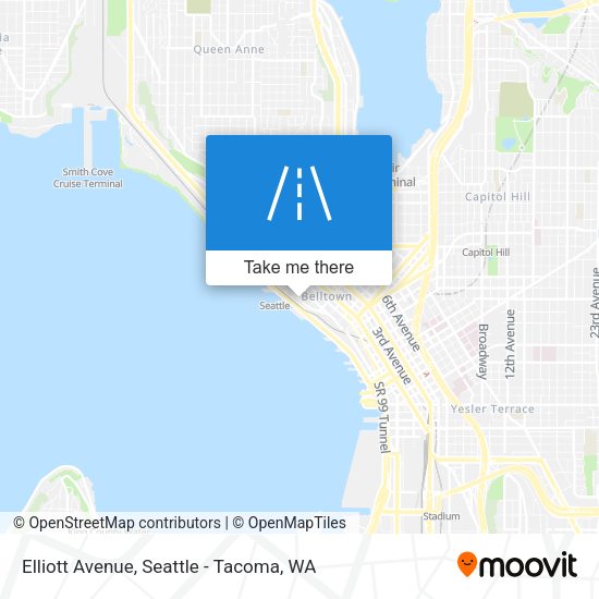 Elliott Avenue map