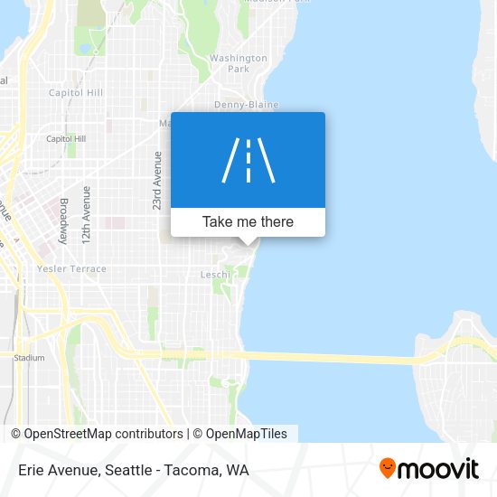 Erie Avenue map