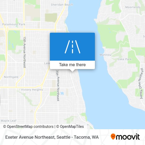 Exeter Avenue Northeast map