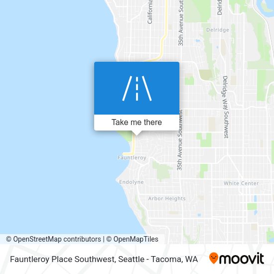 Mapa de Fauntleroy Place Southwest