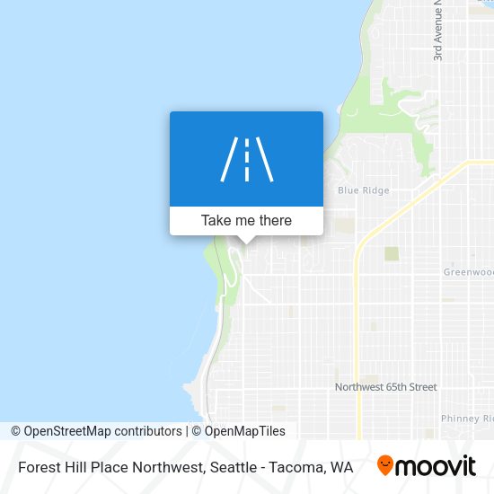 Mapa de Forest Hill Place Northwest