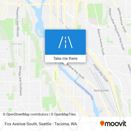 Fox Avenue South map
