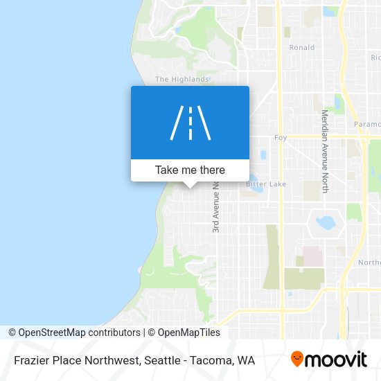 Frazier Place Northwest map