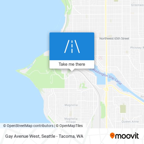 Gay Avenue West map