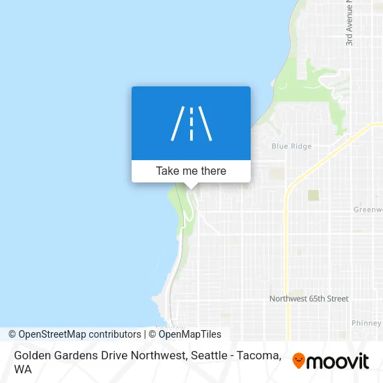 Golden Gardens Drive Northwest map