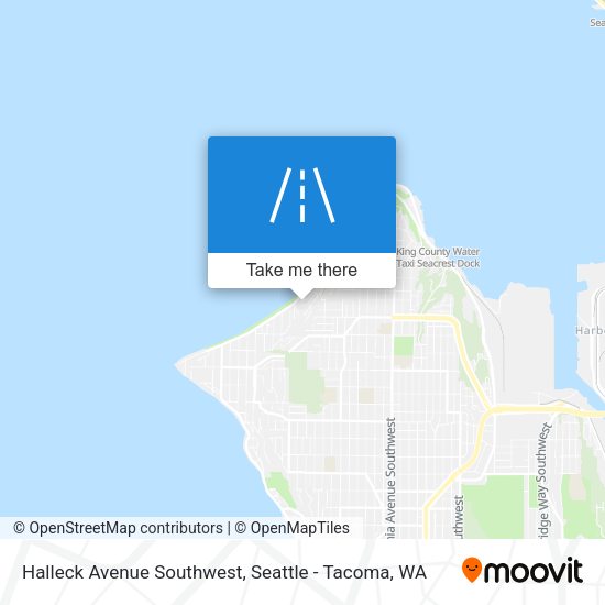 Halleck Avenue Southwest map