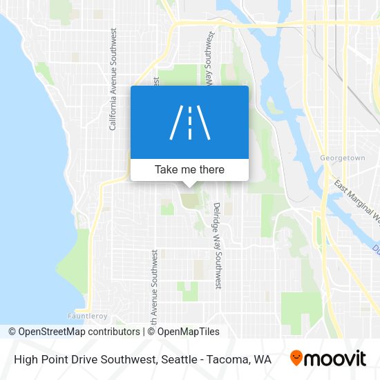 Mapa de High Point Drive Southwest