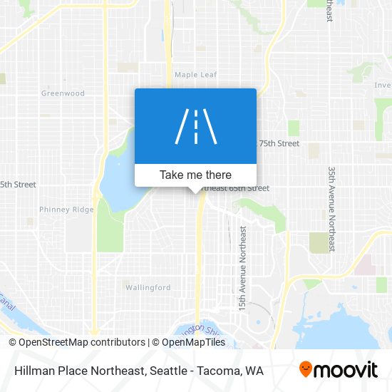 Hillman Place Northeast map