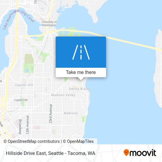 Hillside Drive East map