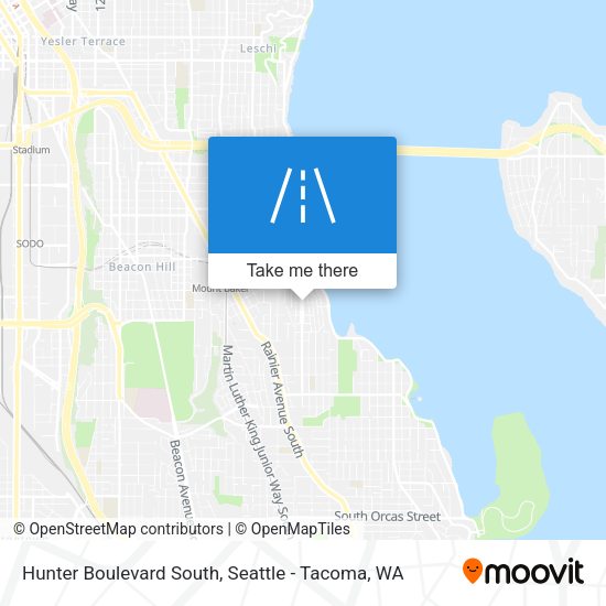 Hunter Boulevard South map