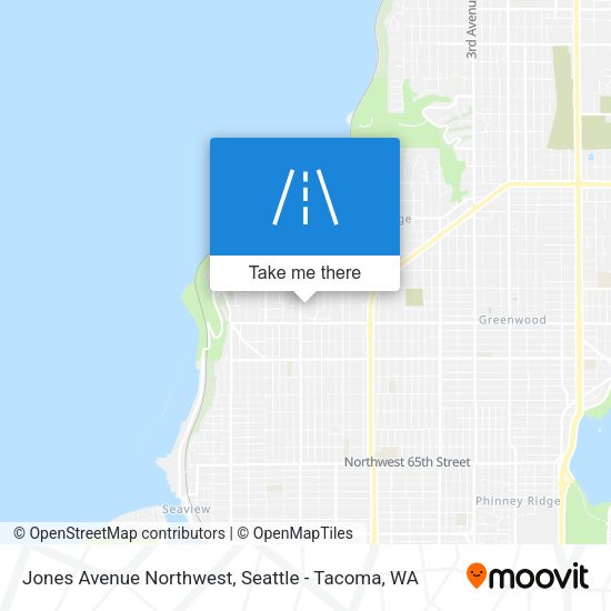 Mapa de Jones Avenue Northwest