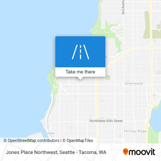 Jones Place Northwest map