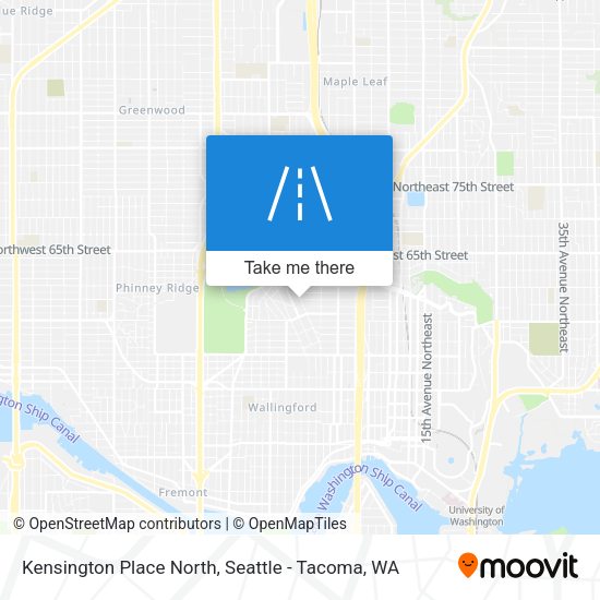 Mapa de Kensington Place North
