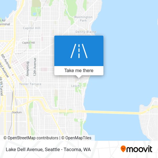 Lake Dell Avenue map