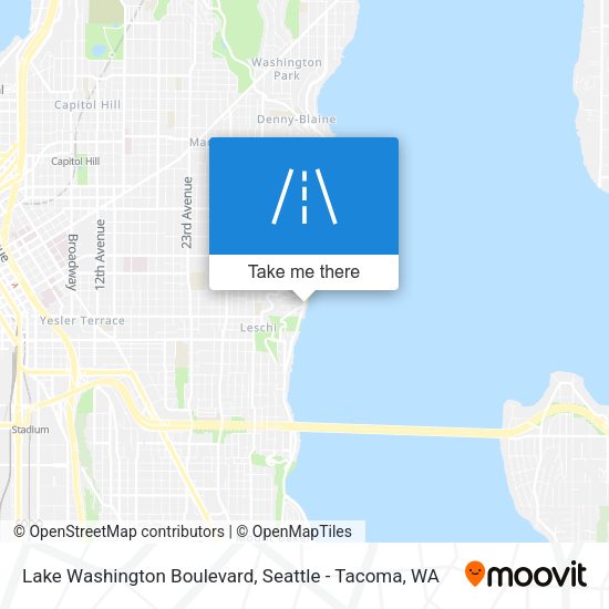 Mapa de Lake Washington Boulevard