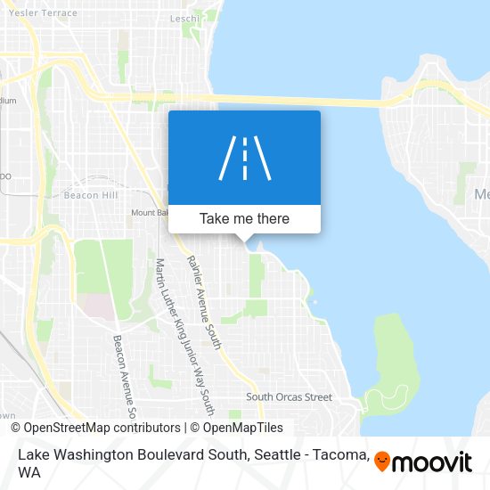 Mapa de Lake Washington Boulevard South