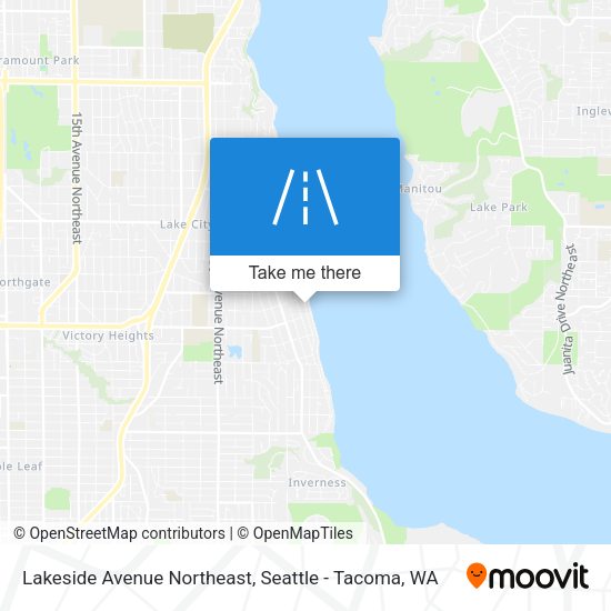 Lakeside Avenue Northeast map
