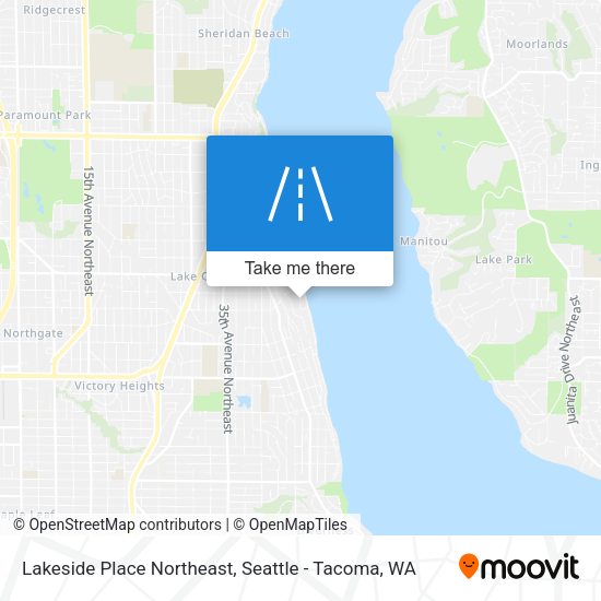 Mapa de Lakeside Place Northeast