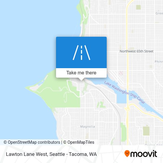 Mapa de Lawton Lane West